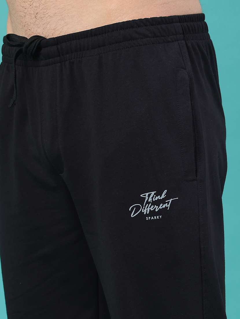 men solid mid rise full length track pant - 22280498 -  Standard Image - 5