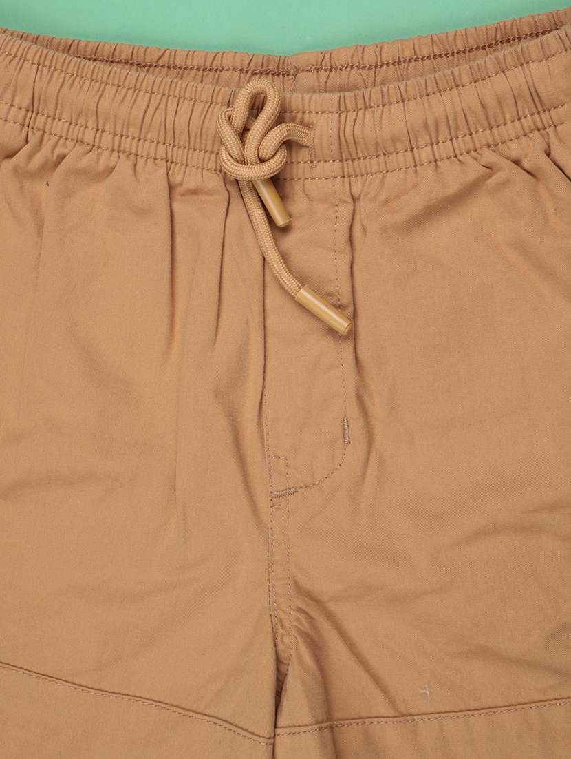 boys solid mid rise regular fit shorts - 22280558 -  Standard Image - 3