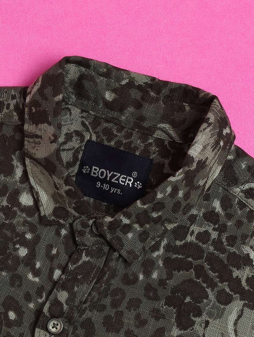 boys printed collared short sleeve shirt - 22280609 -  Standard Image - 3