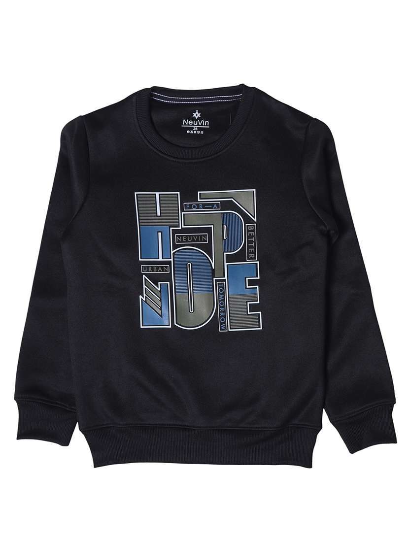 boys printed long sleeve sweatshirt