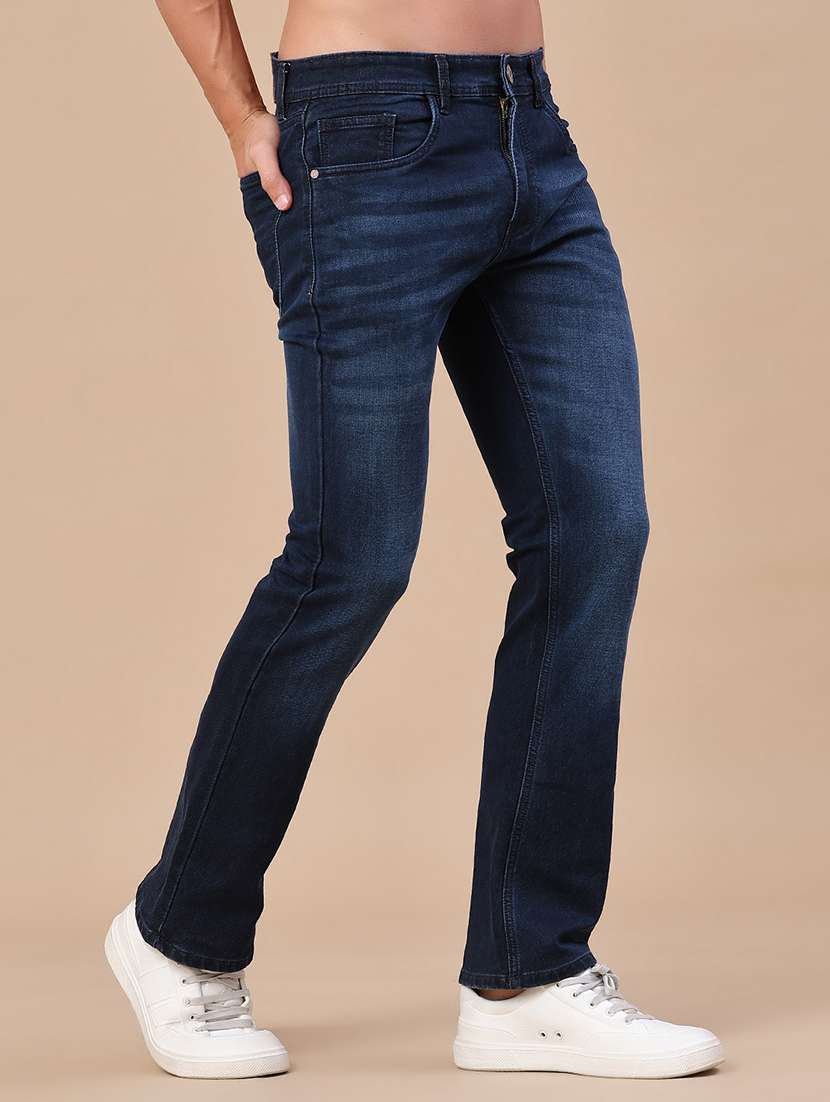 Men Washed Mid Rise Bootcut Jeans - 22280763 -  Standard Image - 3