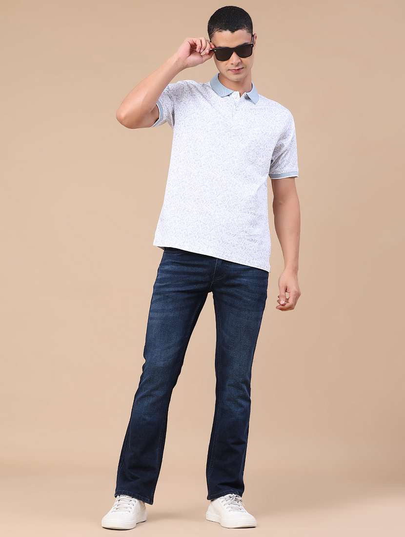 Men Washed Mid Rise Bootcut Jeans - 22280763 -  Standard Image - 5