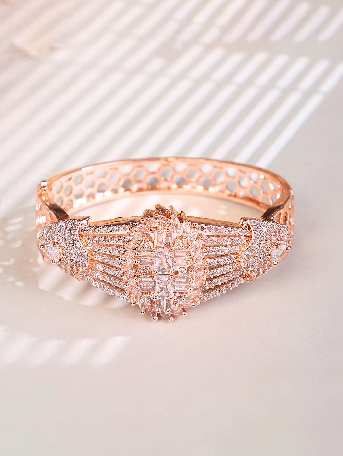 cubic zirconia kada bracelet