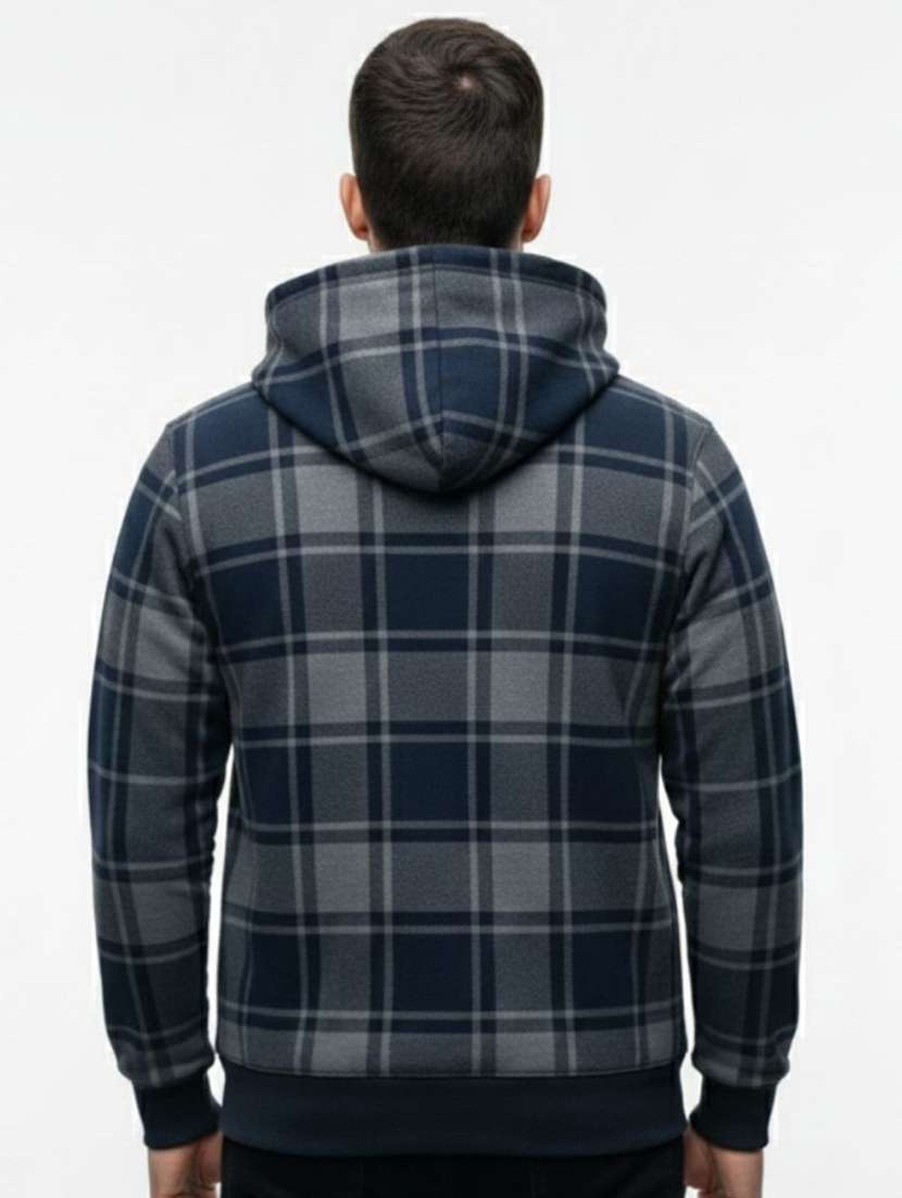 men checkered long sleeve regular fit sweatshirt - 22280976 -  Standard Image - 3