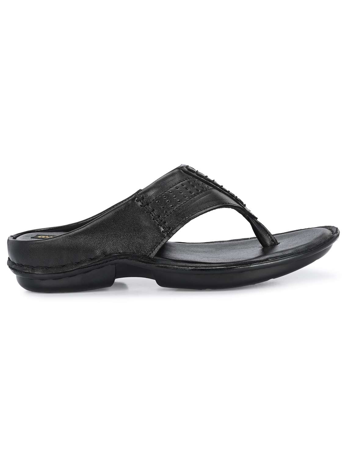 men black slip on slipper - 22281005 -  Standard Image - 3