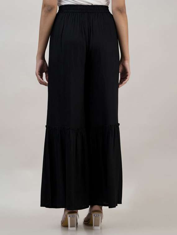 women solid mid rise sharara - 22281198 -  Standard Image - 3