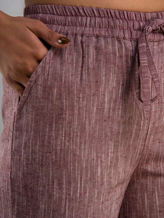 women solid mid rise straight palazzo - 22281205 -  Standard Image - 5