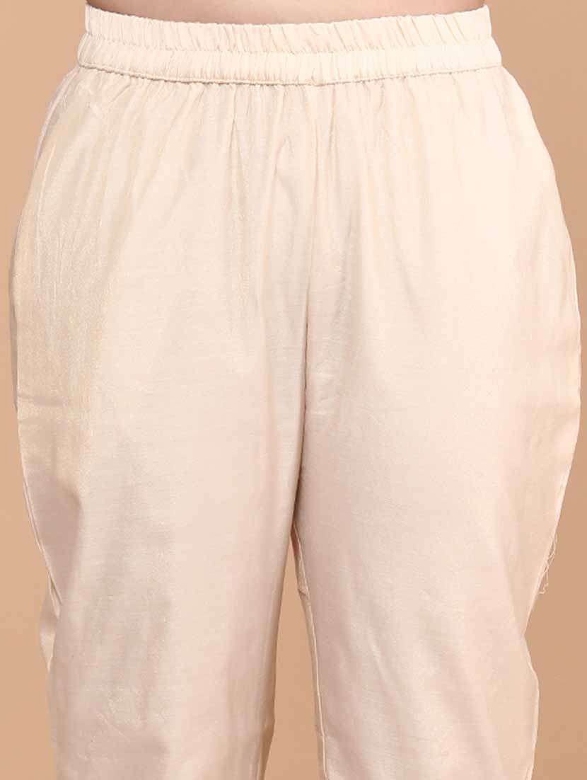 women beige kurta pant set - 22281281 -  Standard Image - 5