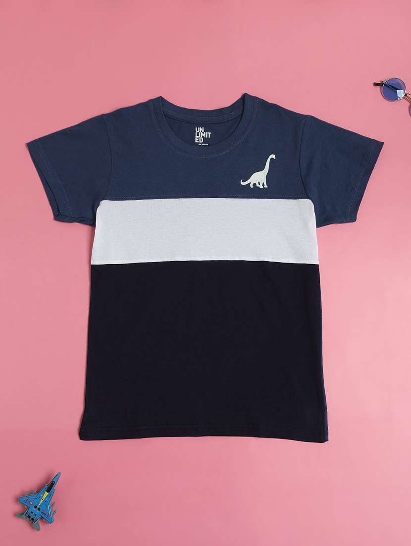 boys color blocked short sleeve t-shirt