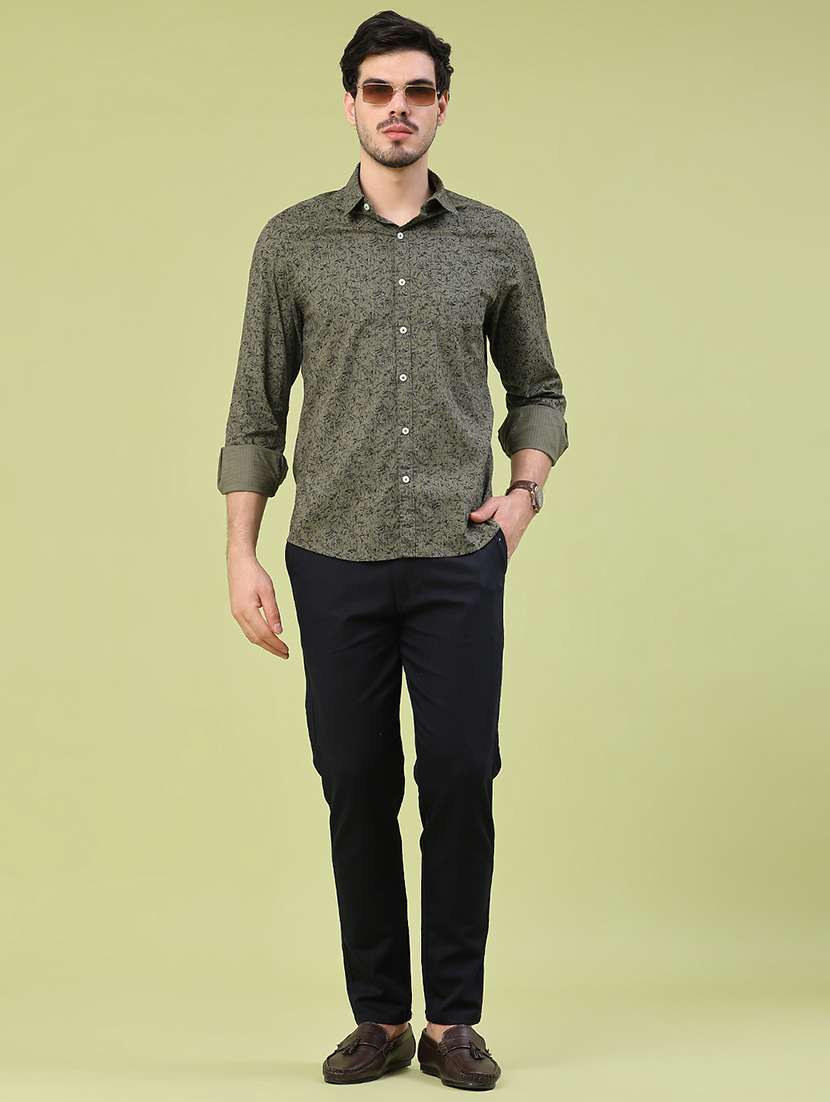 men printed long sleeve regular fit casual shirt - 22281488 -  Standard Image - 5