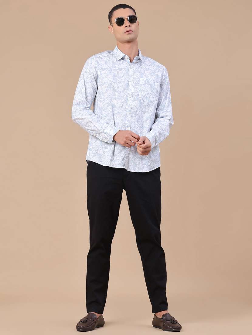men printed long sleeve regular fit casual shirt - 22281490 -  Standard Image - 5