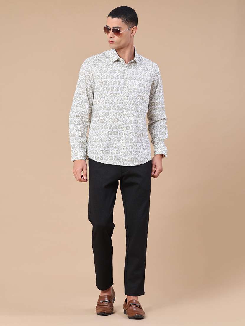 Men Printed Long Sleeve Regular Fit Casual Shirt - 22281495 -  Standard Image - 5