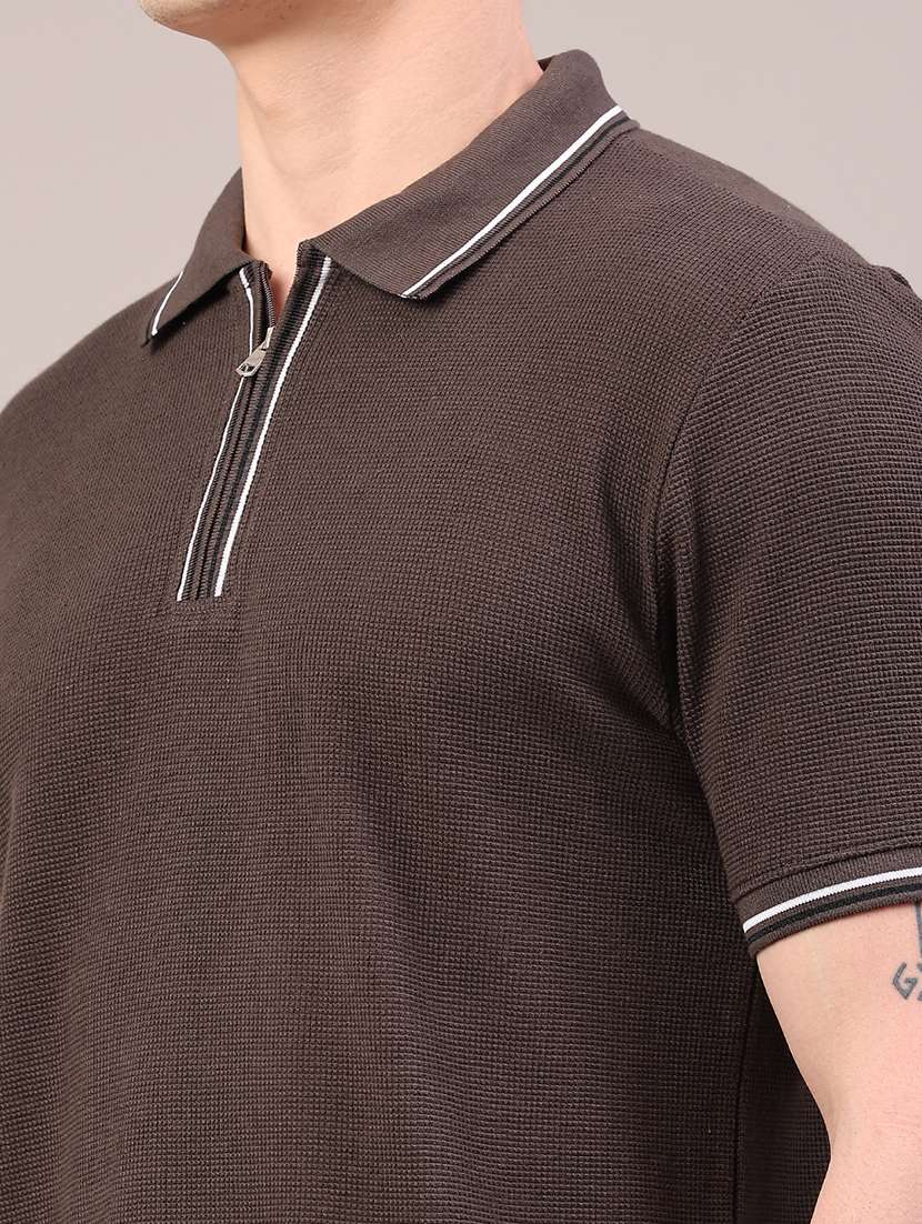men self design short sleeve regular fit polo t-shirt - 22281651 -  Standard Image - 5