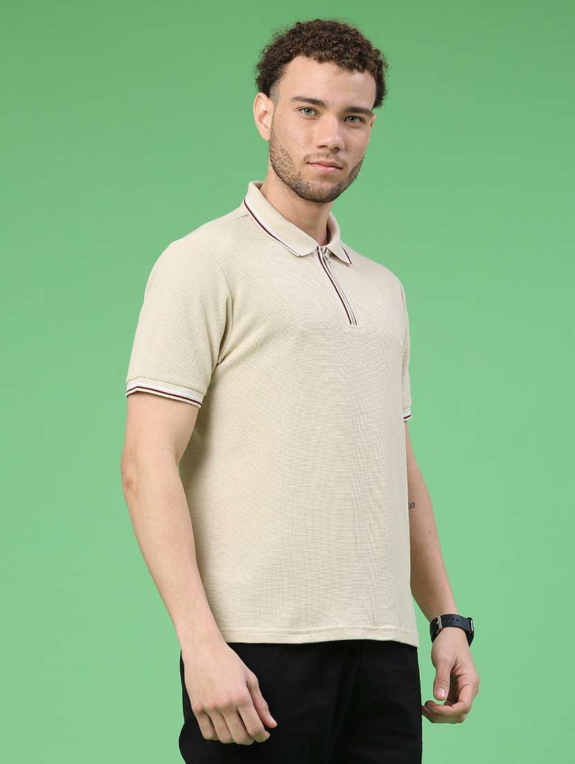 men self design short sleeve regular fit polo t-shirt - 22281653 -  Standard Image - 3