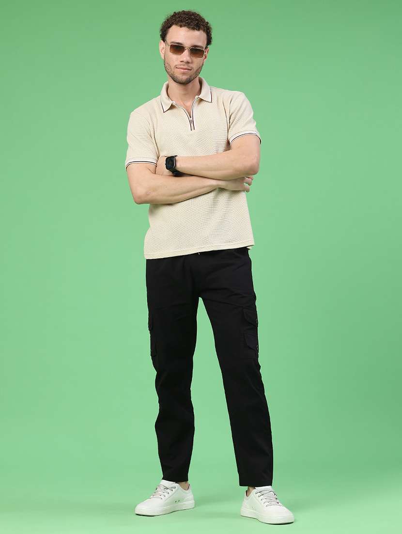 men self design short sleeve regular fit polo t-shirt - 22281653 -  Standard Image - 5