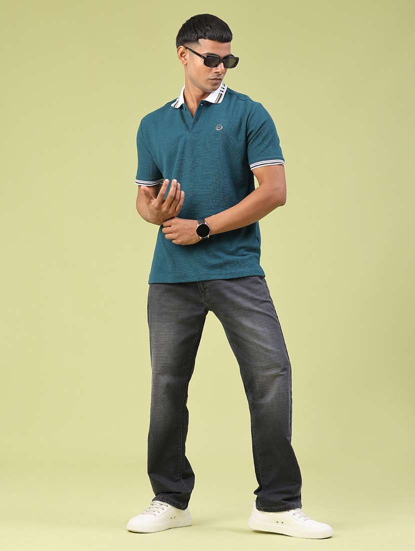 men self design short sleeve regular fit polo t-shirt - 22281681 -  Standard Image - 5