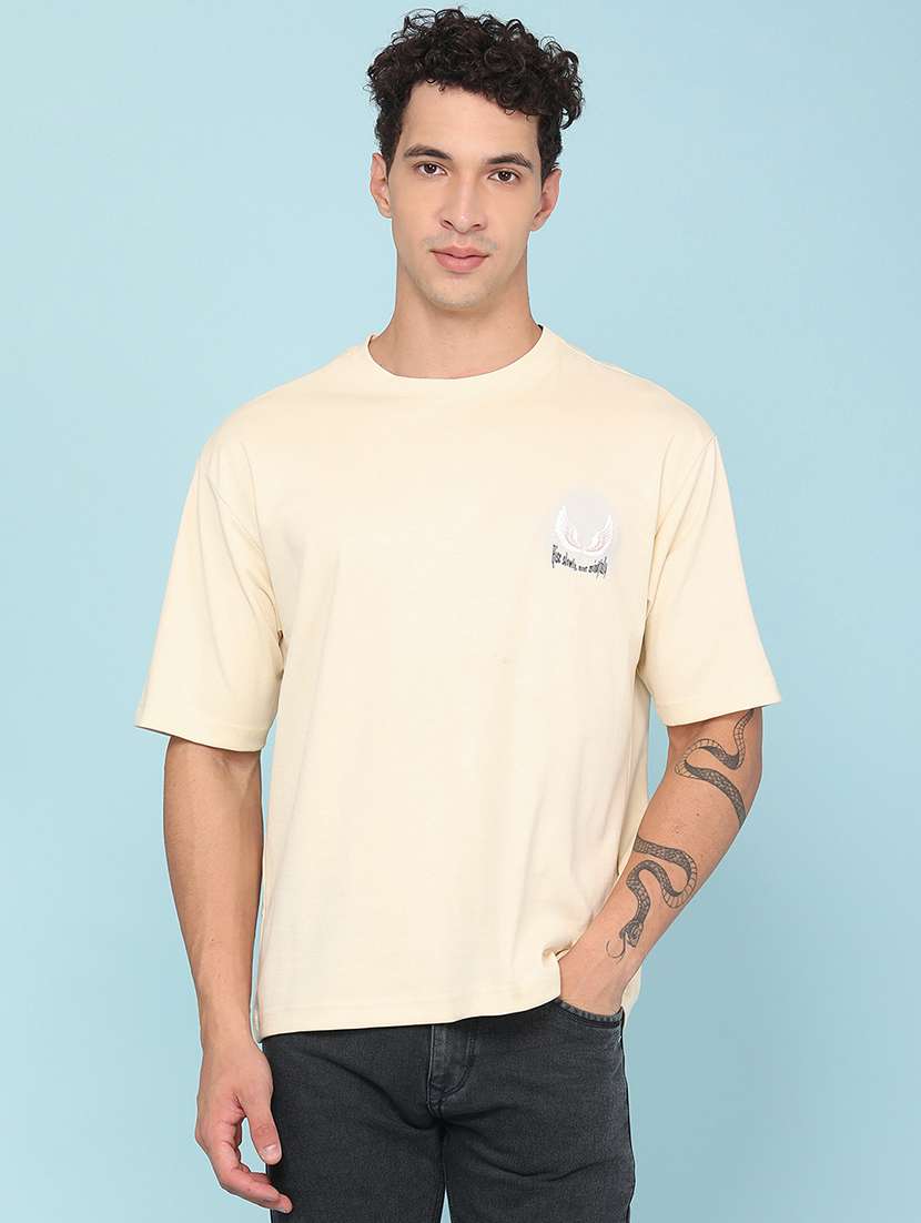 Men Printed Short Sleeves Oversized T-shirt - 22281750 -  Standard Image - 3