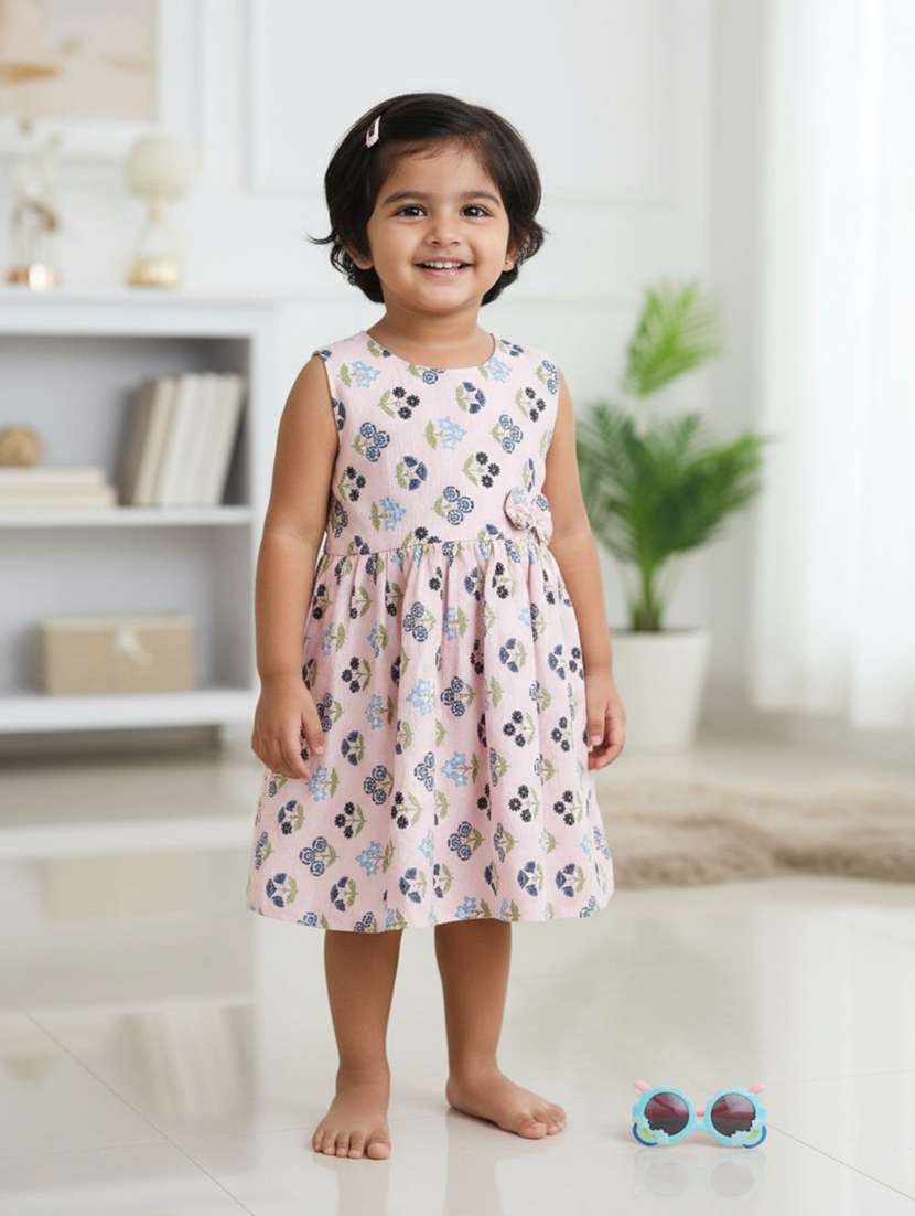 pink cotton frock