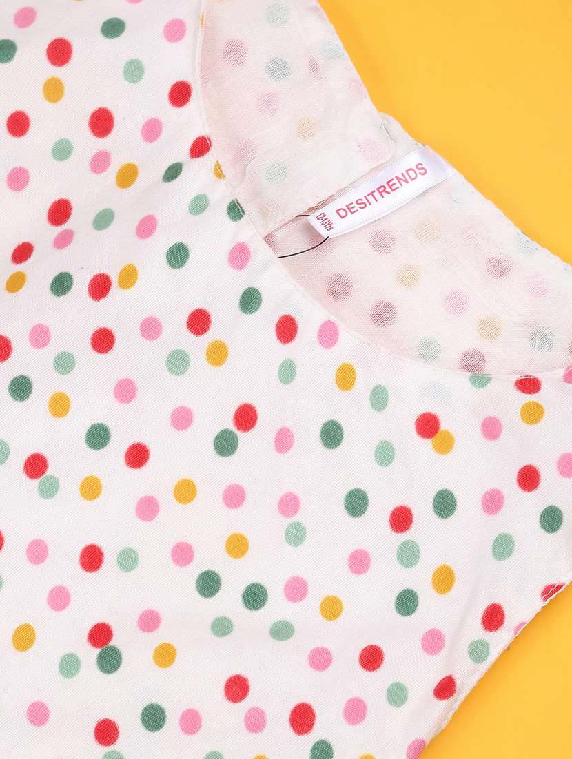 off white cotton fit & flare dress - 22281888 -  Standard Image - 3