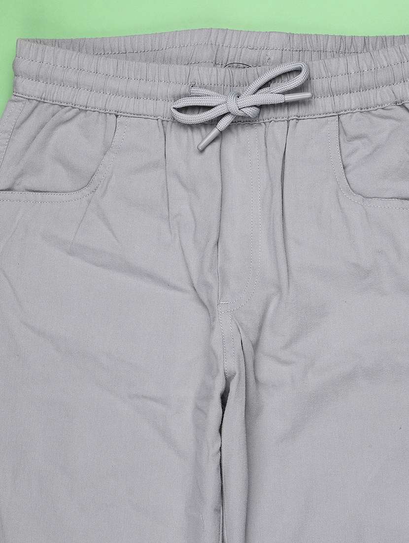 girls solid mid rise jogger - 22281896 -  Standard Image - 3