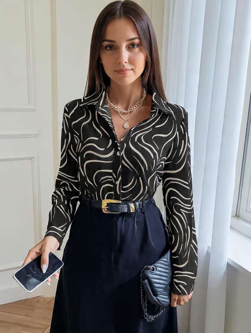 blue rayon regular shirt