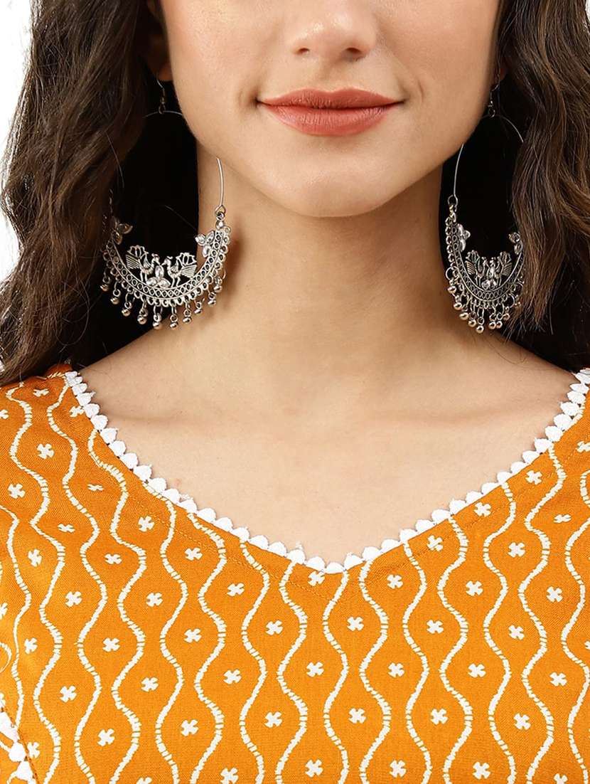 women printed three quarter sleeve straight kurta - 22282094 -  Standard Image - 3