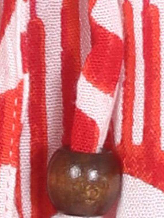 women printed flute sleeve a-line dress - 22282140 -  Standard Image - 3