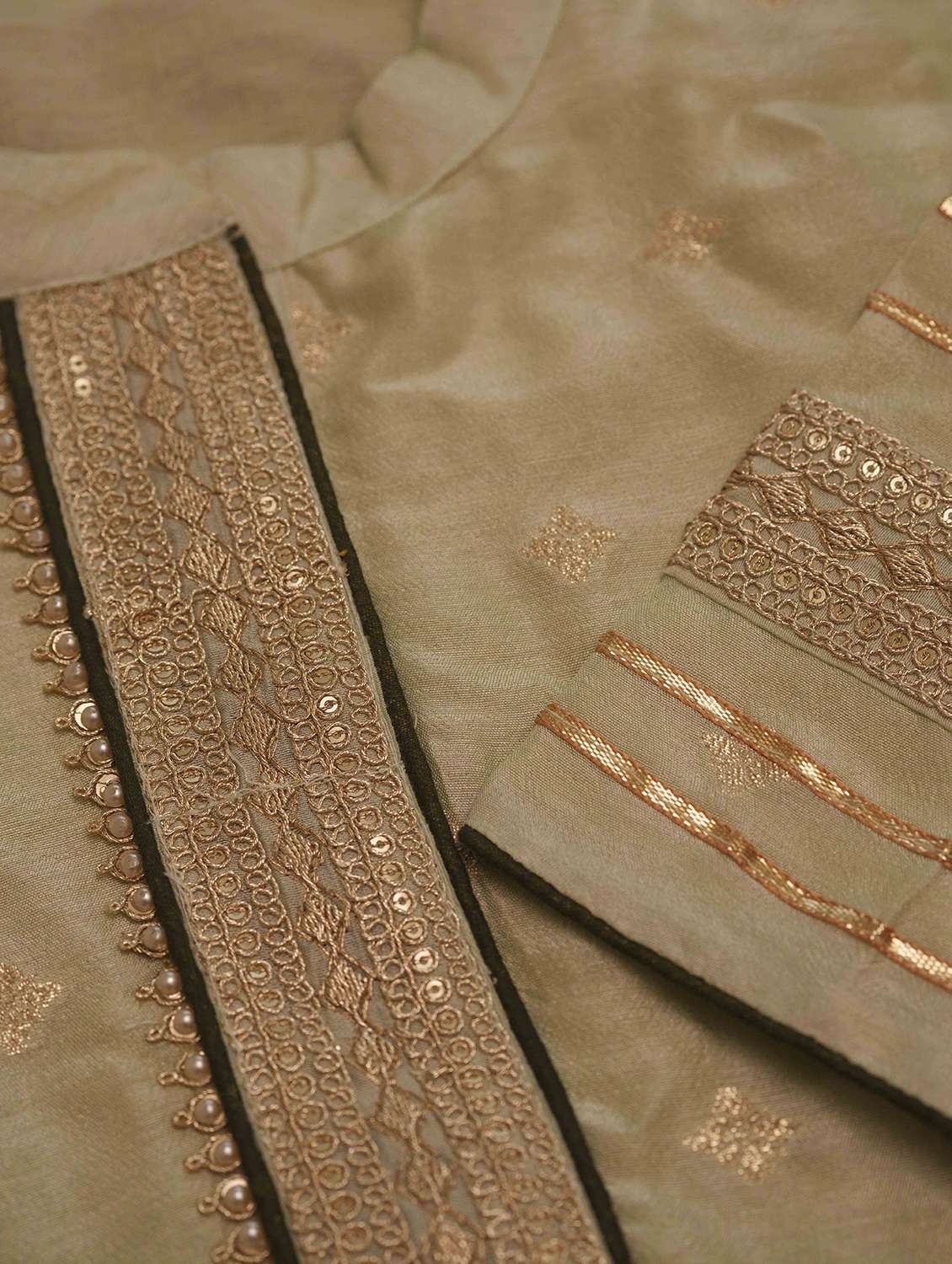 women self design three quarter sleeve kurta pant with dupatta set - 22282148 -  Standard Image - 5