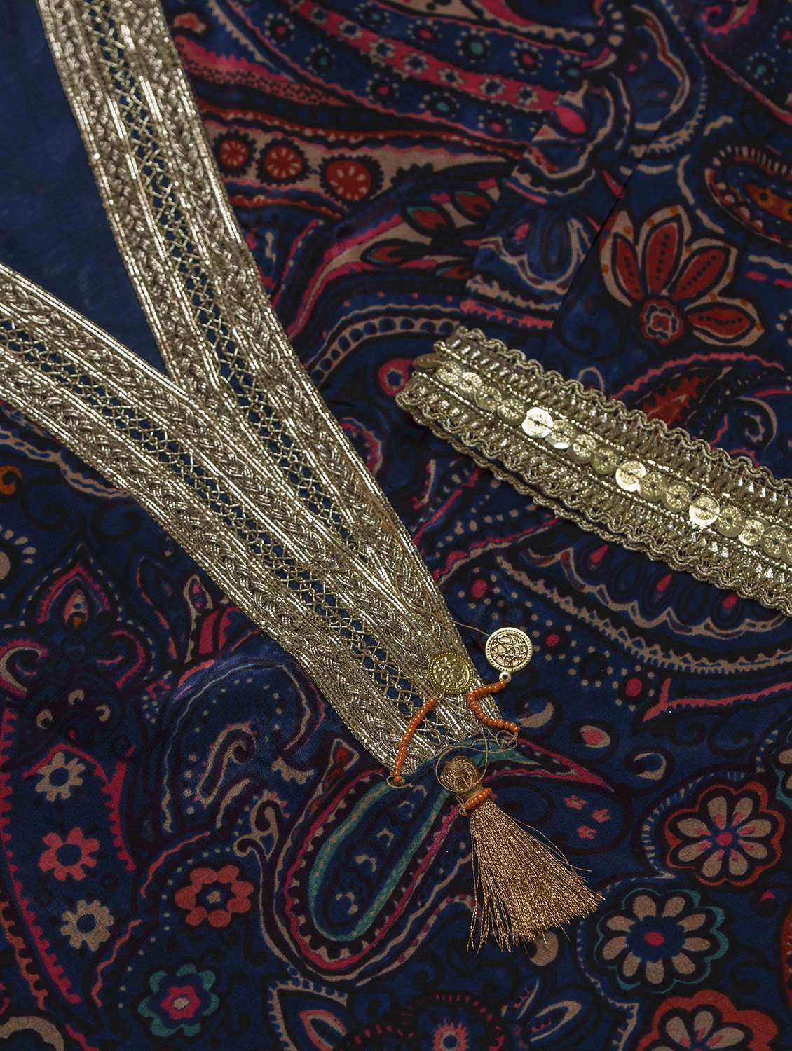 women printed three quarter sleeve kurta salwar with dupatta set - 22282158 -  Standard Image - 5