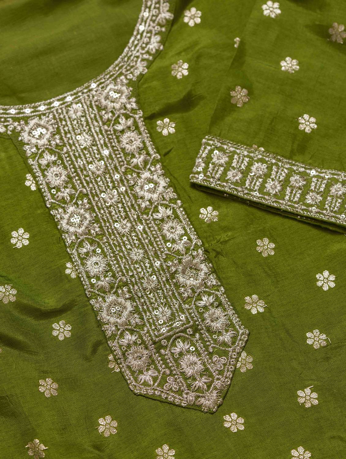 women self design three quarter sleeve kurta salwar with dupatta set - 22282161 -  Standard Image - 5