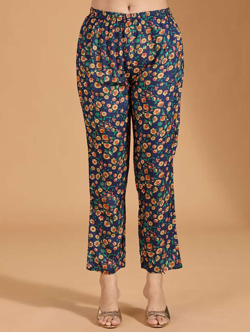 women printed three quarter sleeve kurta pant set  - 22282202 -  Standard Image - 5