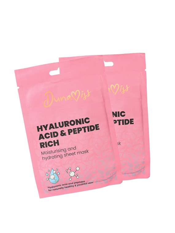 set of 2 moisturizing & hydrating sheet mask with hyaluronic acid