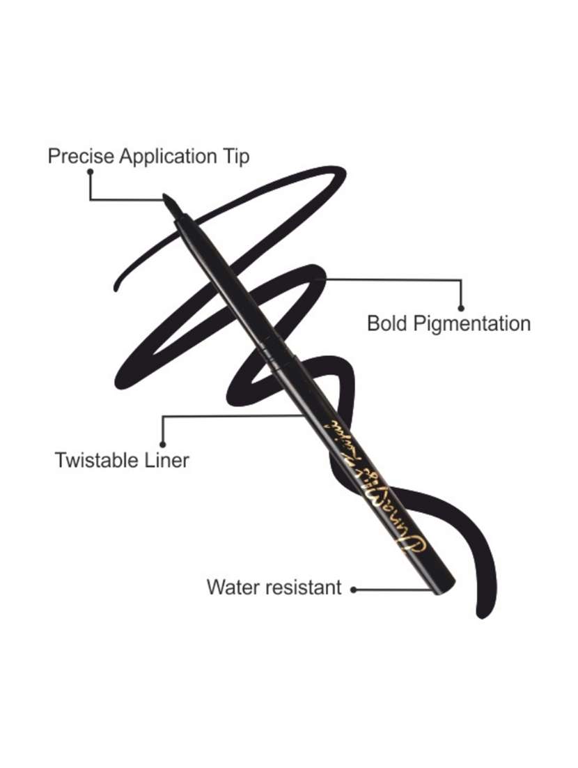 12 hour wear waterproof kajal- 0.35 g- black - 22282366 -  Standard Image - 3