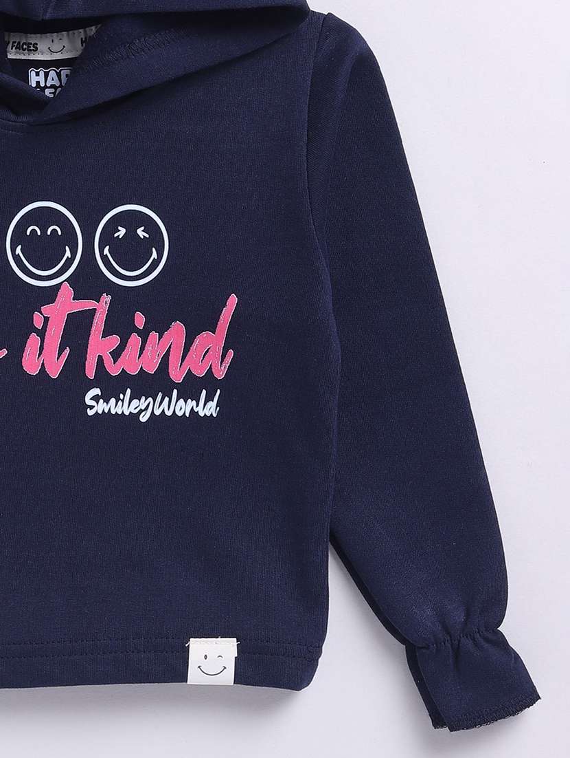 girls printed long sleeve hooded sweatshirt - 22282423 -  Standard Image - 3