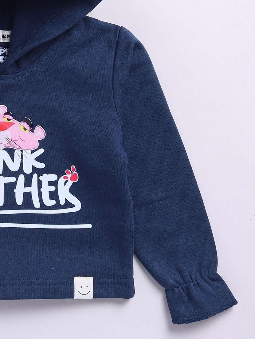 girls printed long sleeve hooded sweatshirt - 22282428 -  Standard Image - 3