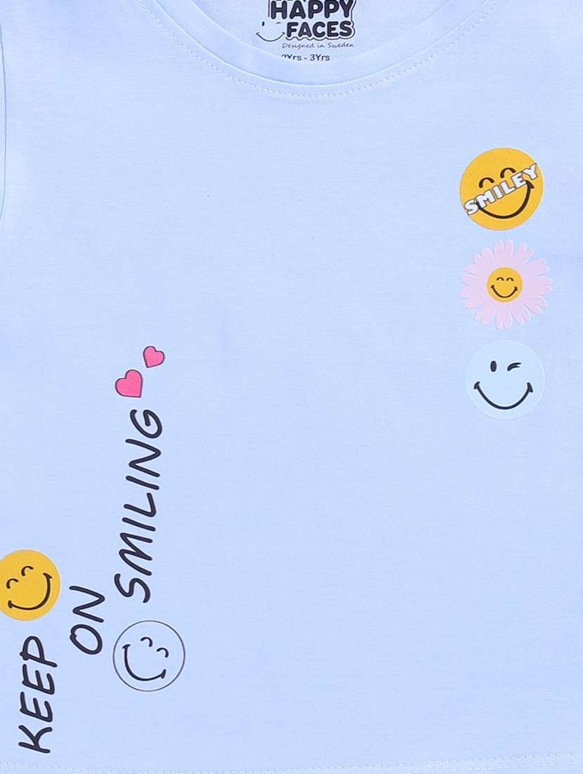 girls printed cap sleeve tee - 22282442 -  Standard Image - 3