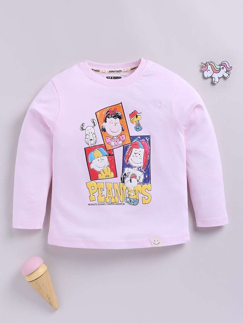 girls printed long sleeve tee