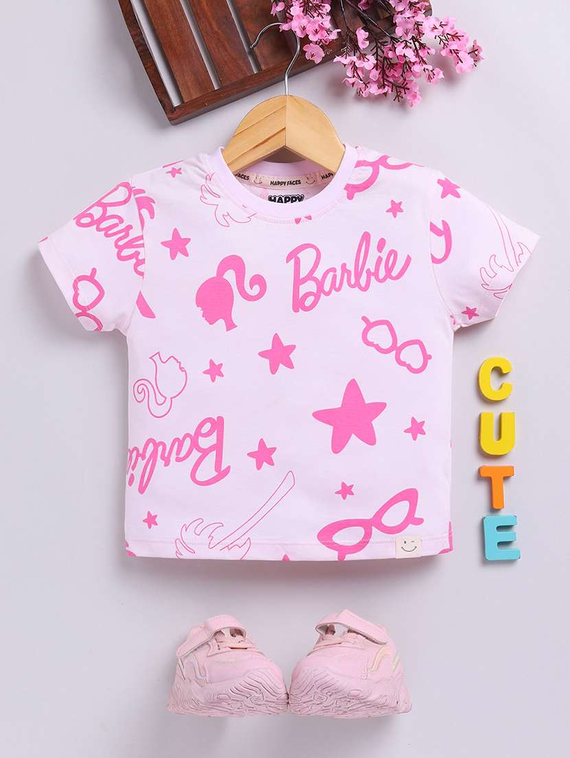 girls printed short sleeve tee