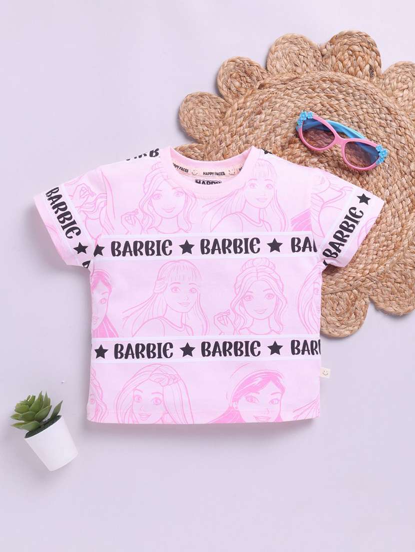 girls printed short sleeve tee