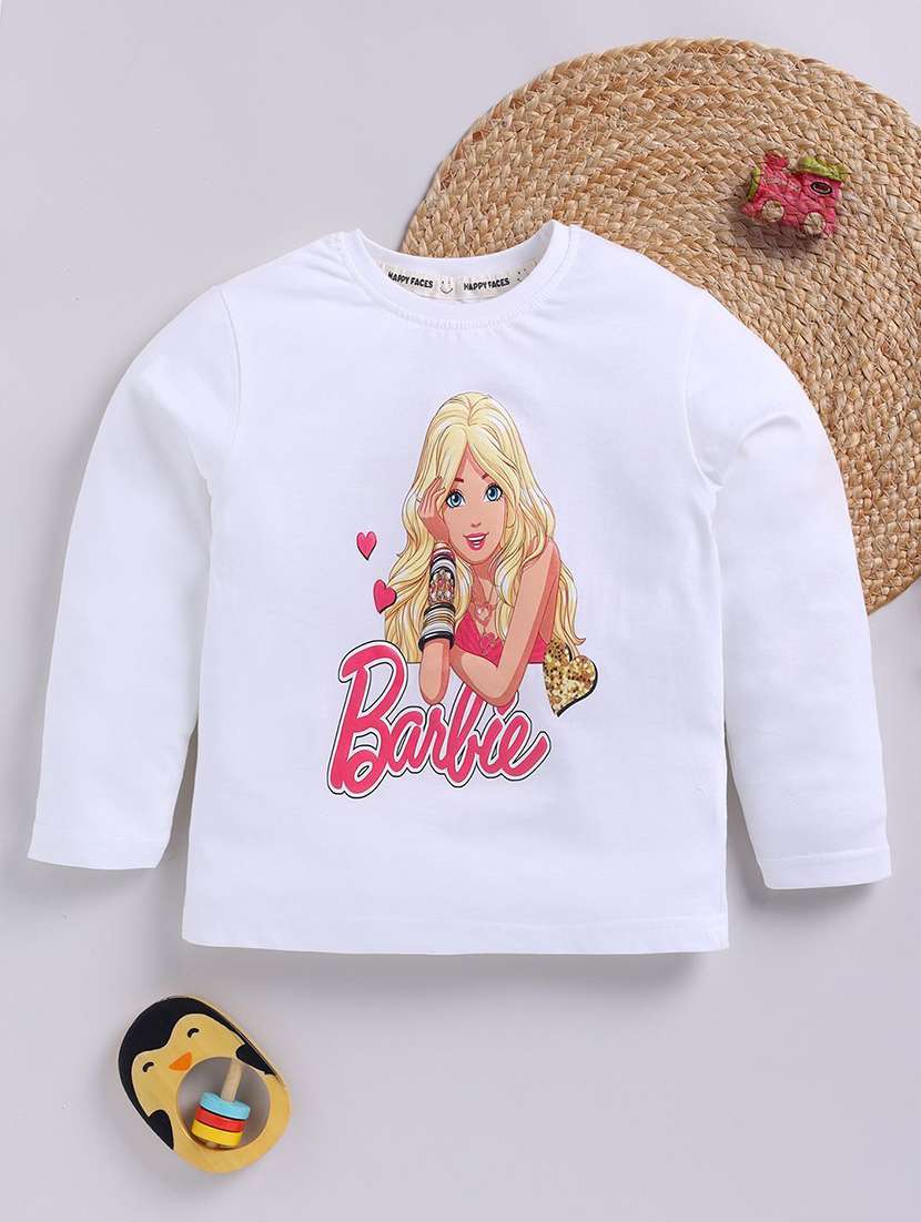 girls printed long sleeve tee