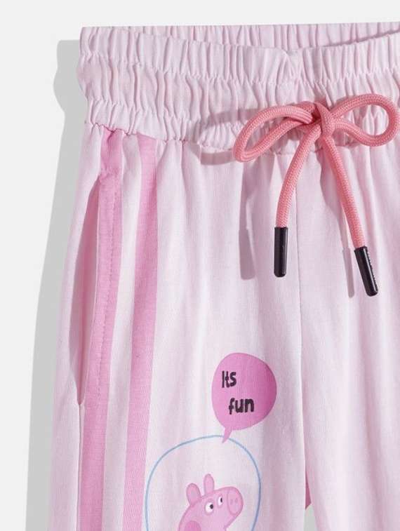 girls printed mid rise jogger - 22282503 -  Standard Image - 3