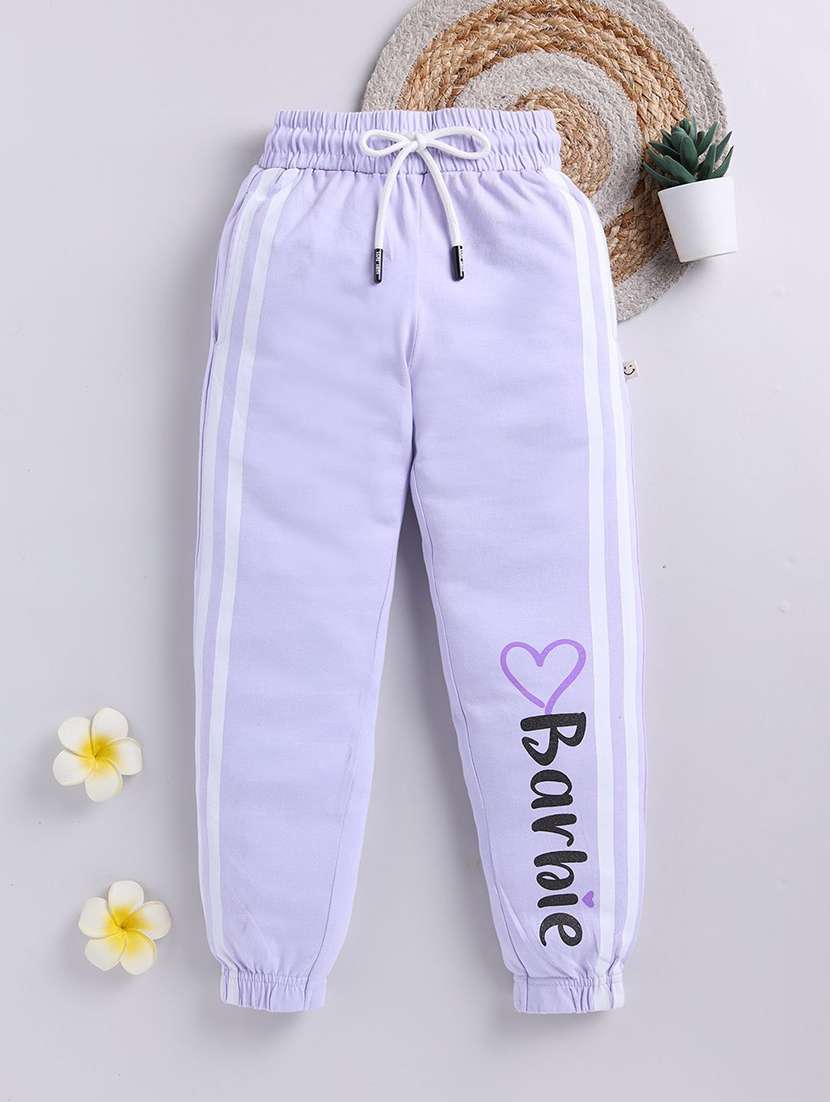 girls printed mid rise jogger