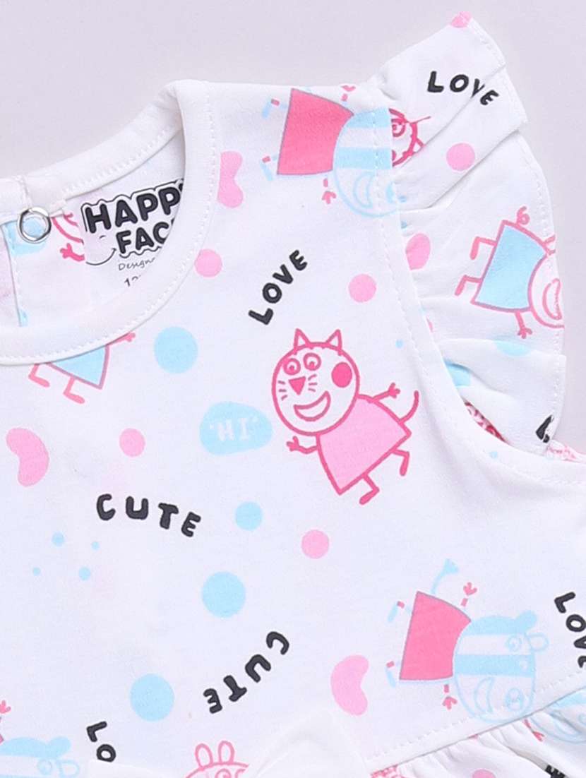 girls printed sleeveless fit & flare dress - 22282535 -  Standard Image - 3