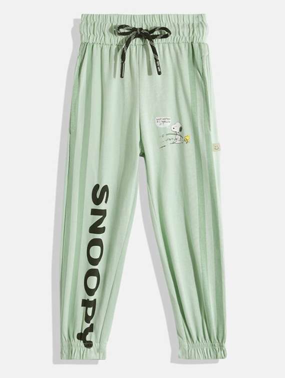 boys printed mid rise jogger