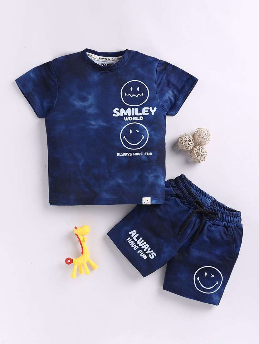 boys printed shorts co-ord set