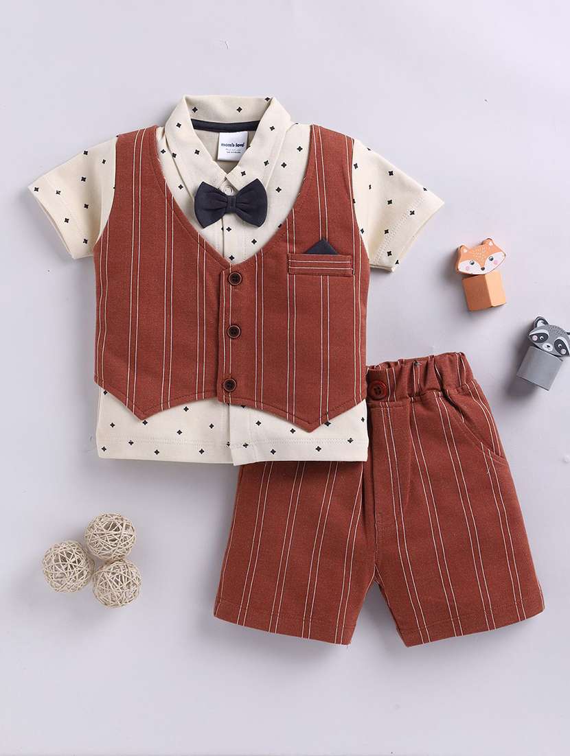 boys striped short co-ord set