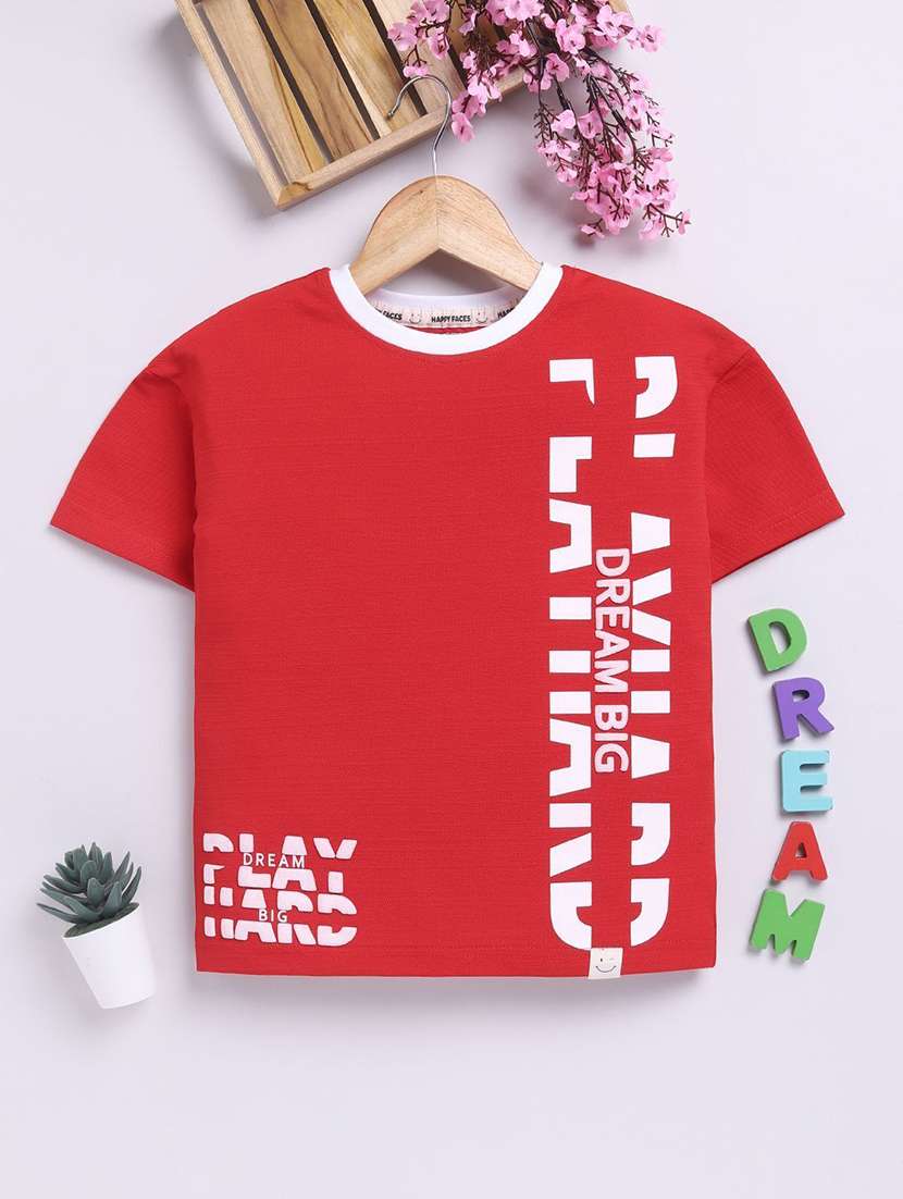 boys printed short sleeve t-shirt