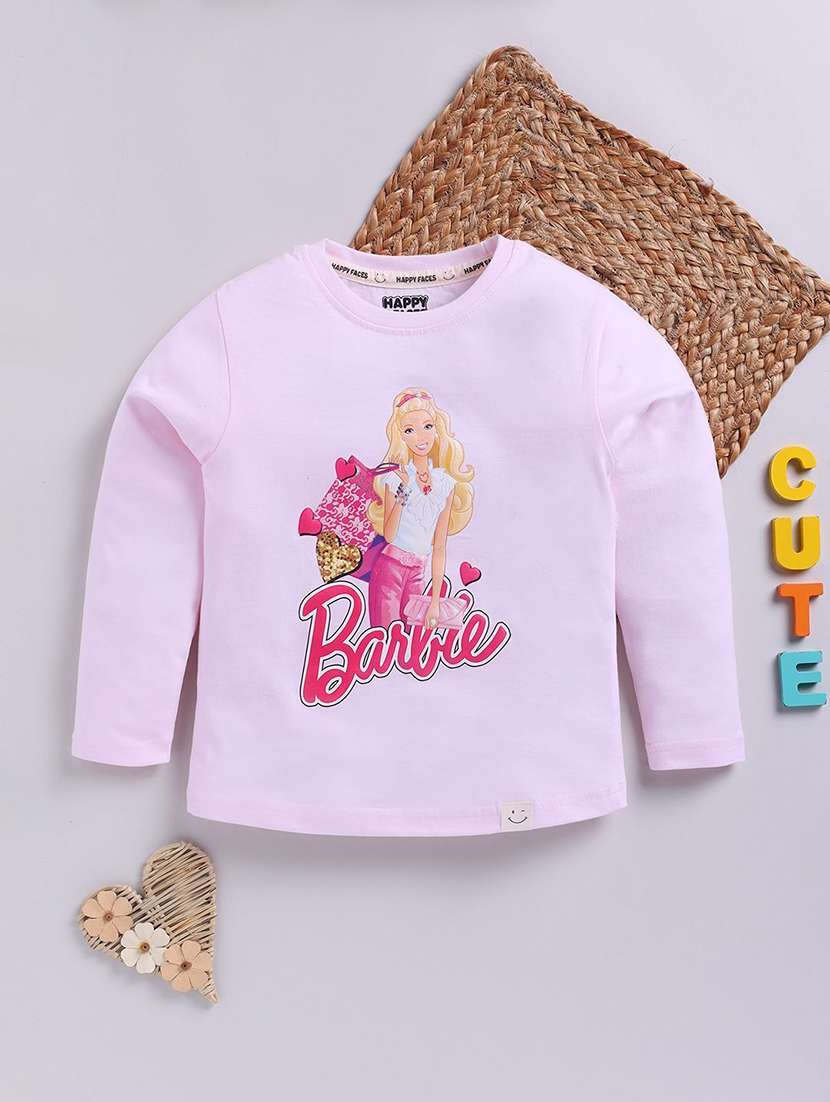 girls printed long sleeve t-shirt