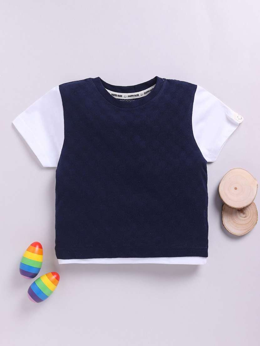 boys color blocked short sleeve t-shirt