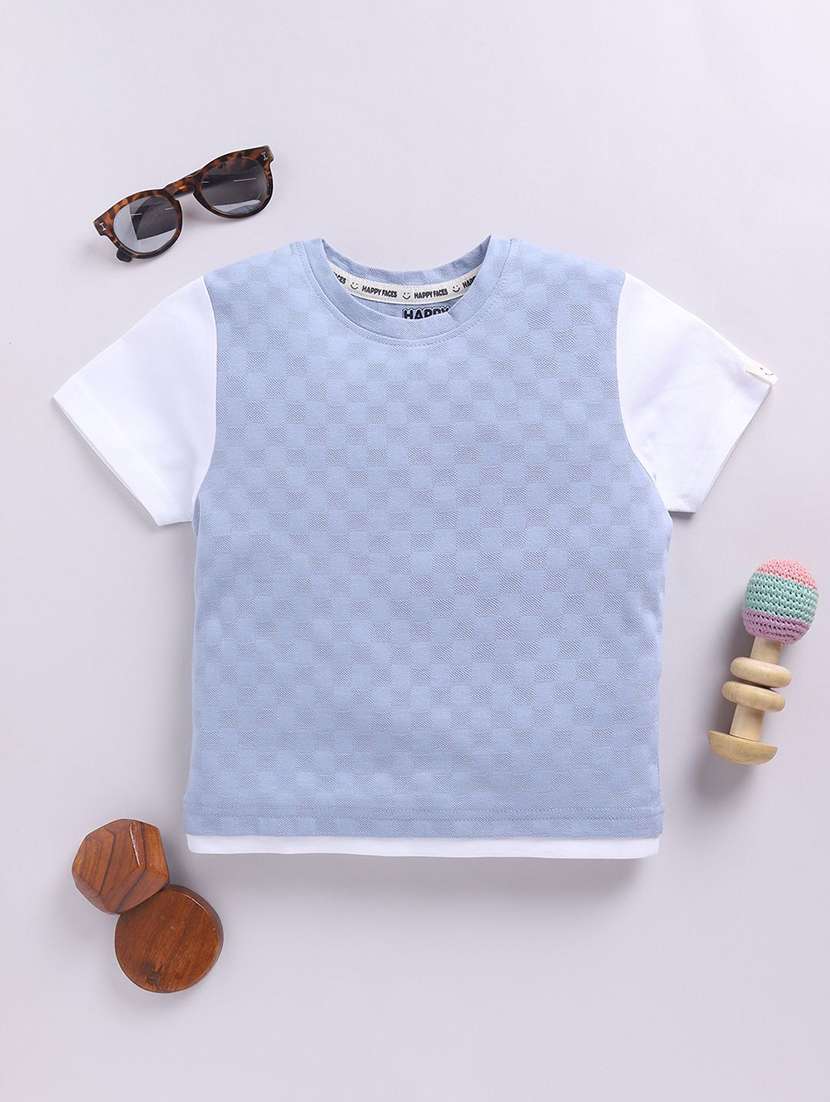 boys color blocked short sleeve t-shirt